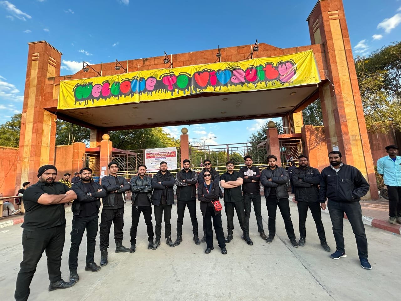 Event security team at welcome gate